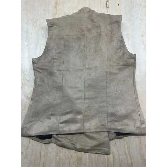 KUT From The Kloth Women's Faux Suede Vest Small Wrap Style Brown Sleeveless - Picture 5 of 7